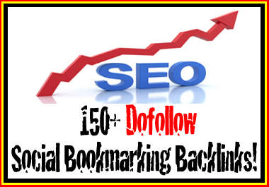 create 150 Unique DOFOLLOW Social Bookmarking Backlinks With Url Report Upon Completion big1