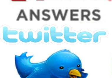 answer 15 Yahoo Questions including your URL and tweet this answers to 3000+ twitter followers to increase Targeted Visitors for your site big1