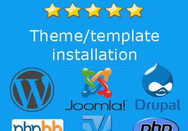 install any theme or template for Wordpress, Joomla etc big1