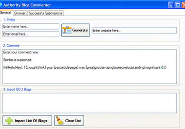 give you the Authority Blog Commenter big1