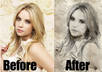 turn five pictures into an art sketch small1