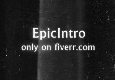 make a very extraordinary Flickered Film strip typogrpahic styled intro video big1