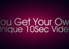 create an awesome and unique 10 sec video clip from scratch small1