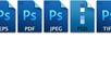 change the format of upto 5 Pictures, jpeg to png,PSD to jpeg etc