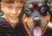 create a mosaic tiled image of any head shot or pet or logo with tiles of hand photos