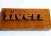 photo Logo Name art handmade OnThe teak wood 9 view small1