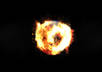 create a fire particle reveal of your logo