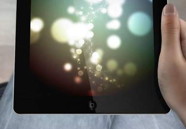 make a HOT Tablet ipad commercial video intro with your text  and logos big1