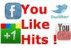 give you 5000++ points youlikehits account which you can use to get as many likes as possible
