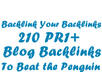 backlink your Tier 1 Properties with 210 Contextual Dofollow Blog Post Links on a Private PR1+ Network