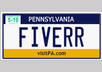 create a Novelty Personalized Pennsylvania or New Jersey License Plate with your name/ company name