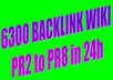 build 6300+ verified wiki backlink PR2 or 875 social bookmark to you site