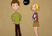 create a cartoon doodle drawing with my handwriting text