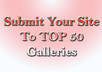 submit your website address to Top 50 css galleries