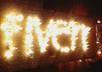 use christmas lights to write your message/wesite