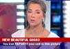 put your ads, teks, mesagge or every things you want on French news chick Melissa Theuriau news announcement