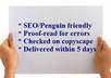 write an seo optimized and penguin ready 500 word article