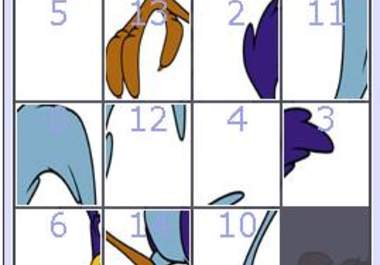 create or add stylish image sliding puzzle in your blog big1