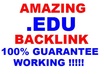 create 360 Permanent Live Forever EDU Backlink for Boost Your Google Search Serp Ranking Website in 24hour