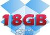 give you a new dropbox account with 18GB of storage for lifetime