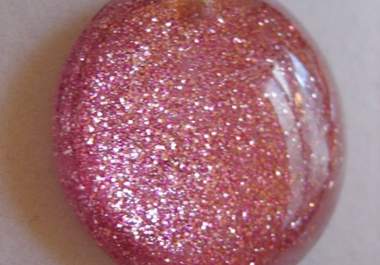 send you one handmade glass Cosmic Stardust pendant on ball chain big1