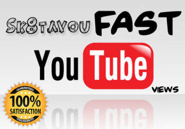 give you 5000 FAST youtube views to your video [100 percent satisfaction guaranteed] big1