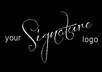 design you the best and very professional stylish personal SIGNATURE logo