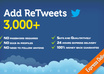 make 3,000+ [ Biggest Pack] RETWEETs to your Tweet in less than 24 hours small1