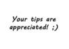 gratefully accept a tip from you