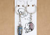 send you a gorgeous Love Kiss Bullets keychain key ring small1