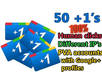 get you 50 real human google +1s in 15 days, with 50 IPs and 50 pva accounts with activated Googl Plus profile small1