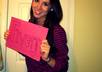 take 3 cute photos of myself holding a sign