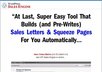 send you 1 Click Creation of Wordpress Squeeze Page or Website or Sales Letters by Press A Button