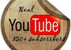 get you 850+ Real YouTube Subscribers without admin access in very fast time