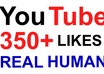 give you 350+ Guaranteed YouTube Likes [Real human] to your video