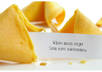 make a small fortune cookie picture saying anything you want