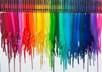 create a crayon dripping canvas