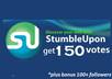 give you 150+ StumbleUpon votes to seo rocket up your website high rank on google search engine plus BONUS 100+ stumble followers