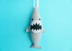 send you two handmade felt shark decorations