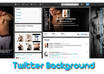 created elegant TWITTER Background for your Profil, plus Free Facebook Cover