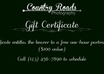 design a custom gift certificate for your business