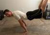 do pushups without my feet while saying your message
