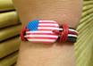 send you a Leather American Flag Bracelet small1