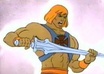 create a video using my Heman figurines along with Castle Greyskull and Snake Mountain to promote anything you want