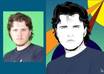 turn your photo into my version of a Patrick Nagel pop art